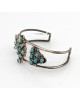 Zuni Sterling Silver & Turquoise CUff Bracelet